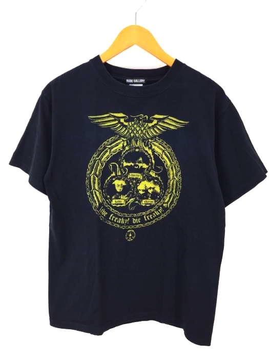RUDE GALLERY(ルードギャラリー) LIVE FREAKY DIE FREAKY クルーネック Tシャツ メンズ トップス