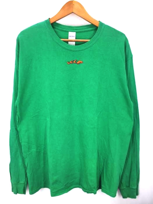 USED古着（ユーズドフルギ） SELF SATISFACTION SELFプリントL/S Tシャツ GILDANボディ メンズ トップス