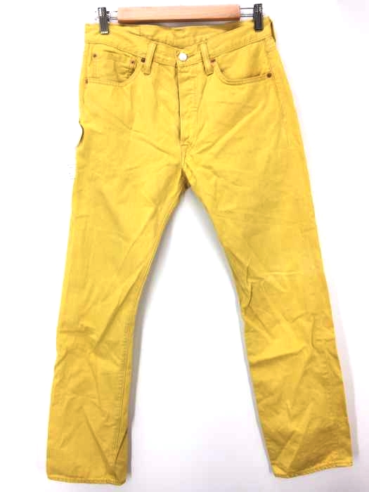 Levis（リーバイス） 501牛革パッチ カラーデニム メンズ パンツ