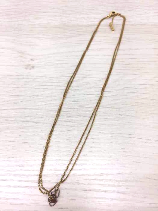 B-43 Chloé ゴールド ネックレス ハート型 4°C ハート型ホワイトゴールドネックレス