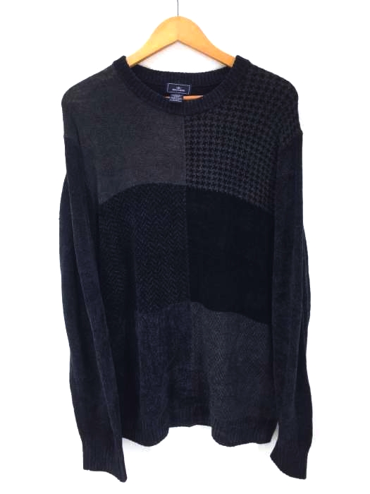DOCKERS（ドッカーズ） アクリル レーヨン パッチワーク クルーネックニット メンズ トップス