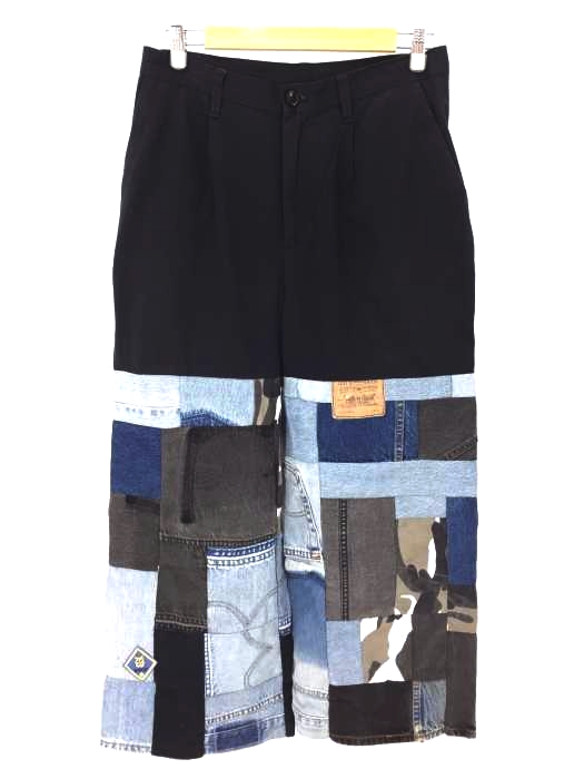 USED古着（ユーズドフルギ） リメイクデニムパッチワーク ワイドパンツ メンズ パンツ