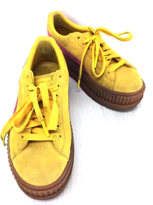 FENTY PUMA by Rihanna(フェンティ プーマバイリアーナ) CLEATED CREEPERSUEDE WNS Lemon-Carmise Rose レディース シューズ