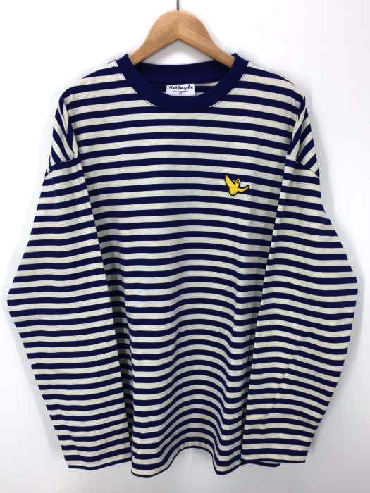 Mark Gonzales（マークゴンザレス） エンジェルワッペン付き ボーダー L/S TEE メンズ トップス