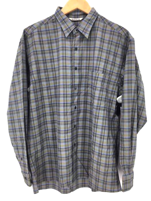 AURALEE（オーラリー） SUPER LIGHT WOOL CHECK SHIRTS メンズ トップス