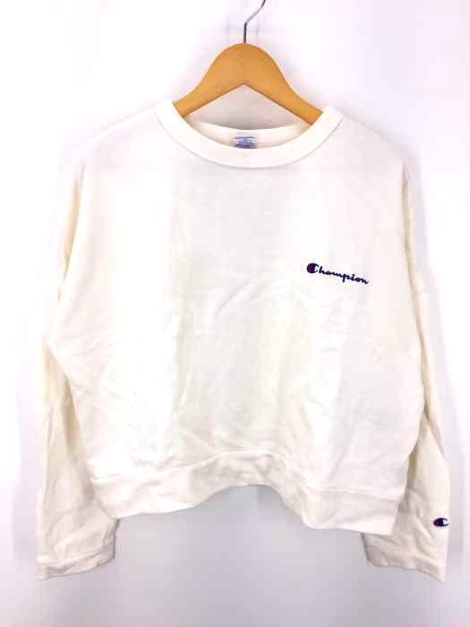 Champion(チャンピオン) クルーネックショート丈スウェット レディース トップス