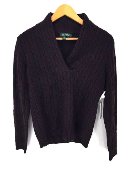 LAUREN RALPH LAUREN(ローレンラルフローレン) ショールカラー アンゴラ ケーブルニット セーター レディース トップス