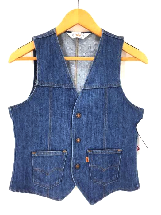 Levis（リーバイス） USA製 デニムベスト オレンジタブ レディース トップス