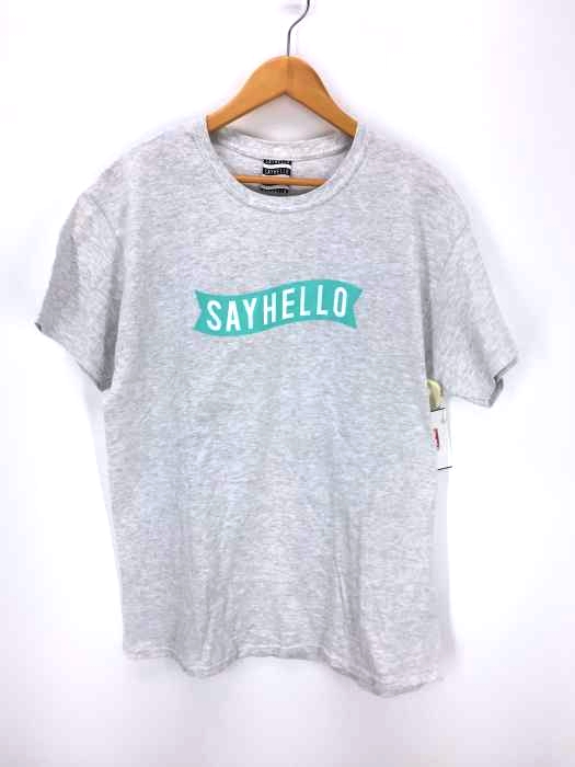 SAYHELLO（セイハロー） ロゴ クルーネックTシャツ メンズ トップス