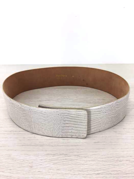 MAX MARA（マックスマーラ） イタリア製 パイソン柄 レザーベルト レディース ファッション雑貨