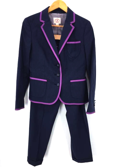 BROOKS BROTHERS REDFLEECE（ブルックスブラザーズレッドフリース） 3Bジャケット ピンストライプ レディース セットアップ