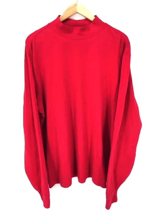 LANDS END(ランズエンド) モックネック長袖Tシャツ メンズ トップス