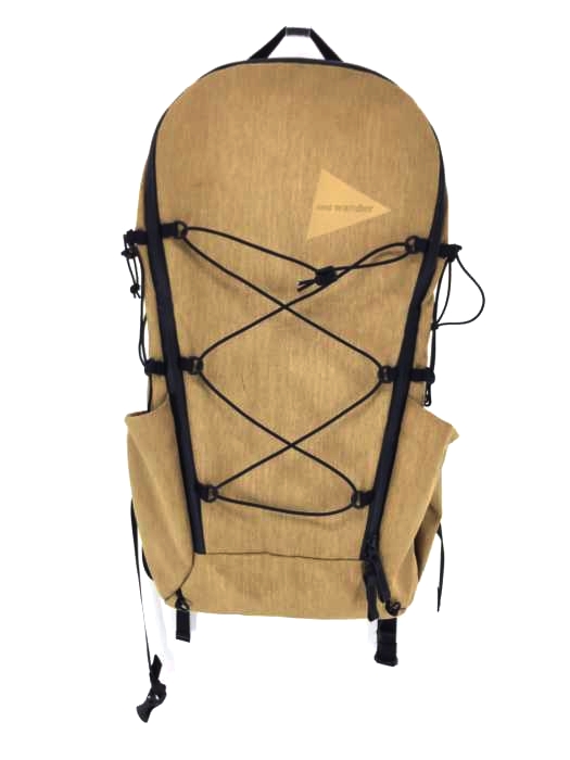 and wander(アンドワンダー) heather backpack Beige メンズ バッグ