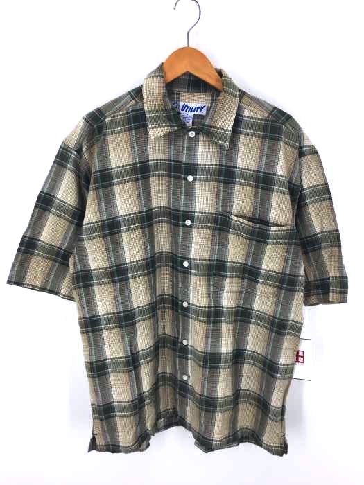 USED古着（ユーズドフルギ） UTILITY チェック 半袖シャツ メンズ トップス