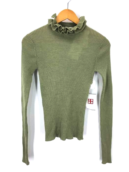 Bilitis dix-sept ans(ビリティスディセッタン) Rib Frill Neck Pullover レディース トップス