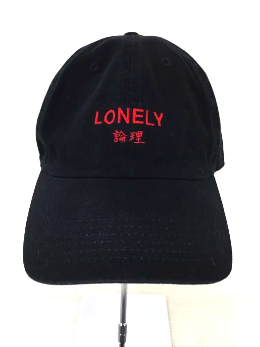 LONELY 論理(ロンリー) ロゴ刺繍ローキャップ メンズ 帽子