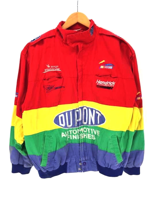 USED古着(ユーズドフルギ) NASCAR IDEALジッパー DUPONTレーシングジャケット メンズ アウター