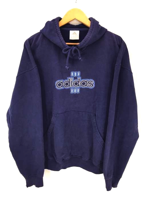 adidas（アディダス） カナダ製 ロゴ刺繍プルオーバーパーカー メンズ トップス