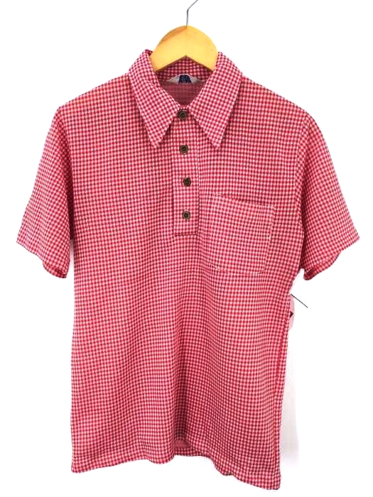 Permanent Press（パーマネントプレス） vintage 半袖ギンガムチェックポロシャツ レディース トップス