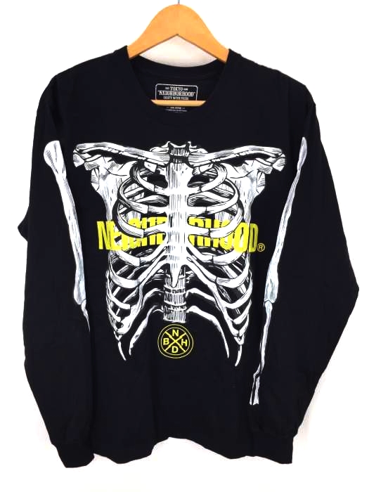 NEIGHBORHOOD(ネイバーフッド) ANATOMY ボーン プリント 長袖 Tシャツ メンズ トップス