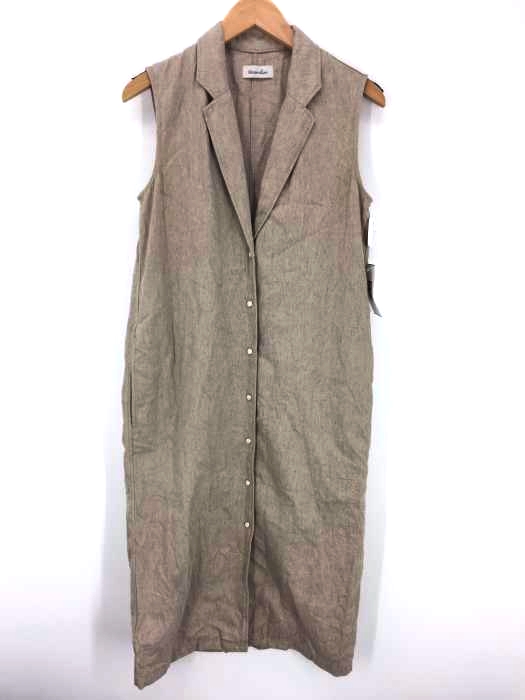 STEVEN ALAN(スティーブンアラン) NO-SLEEVE DRESS コットンリネンワンピース レディース ワンピース