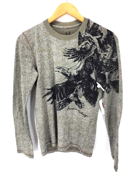 ARMANI EXCHANGE（アルマーニエクスチェンジ） サーマル地鷲長袖Tシャツ メンズ トップス
