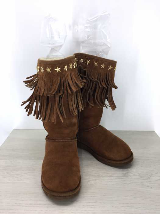 UGG × JIMMY CHOO（アグ ジミーチュー） スタッズ付きフリンジ レディース シューズ