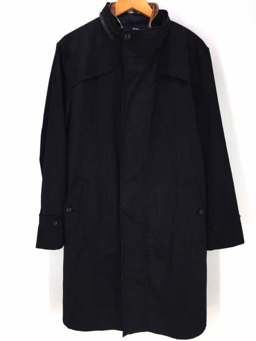 BURBERRY LONDON（バーバリーロンドン） ノバチェック中綿ライナー付き 襟ラムレザー メンズ アウター