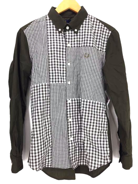 FRED PERRY（フレッドペリー） ギンガムミックスパネルシャツ GINGHAM MIX PANEL SHIRT メンズ トップス