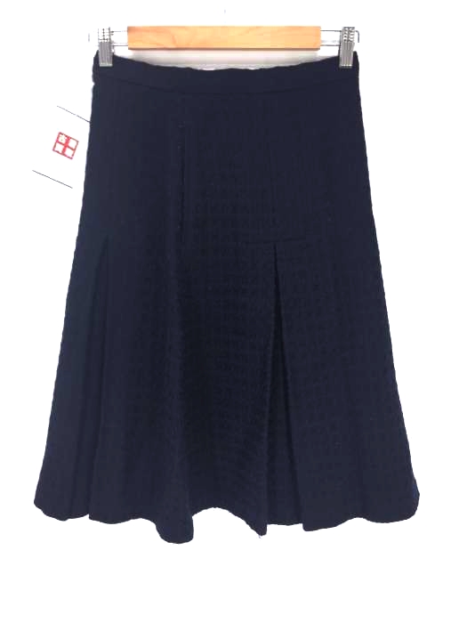 COMME des GARCONS COMME des GARCONS（コムデギャルソンコムデギャルソン） AD2008 柄織りボックスプリーツウールスカート レディース スカート