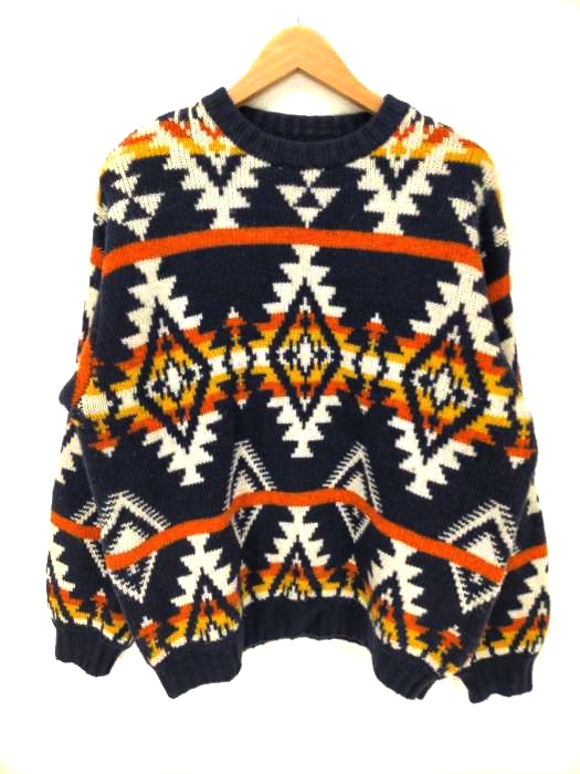 BEAMS（ビームス） 20AW ジャガードクルーネックニット メンズ トップス