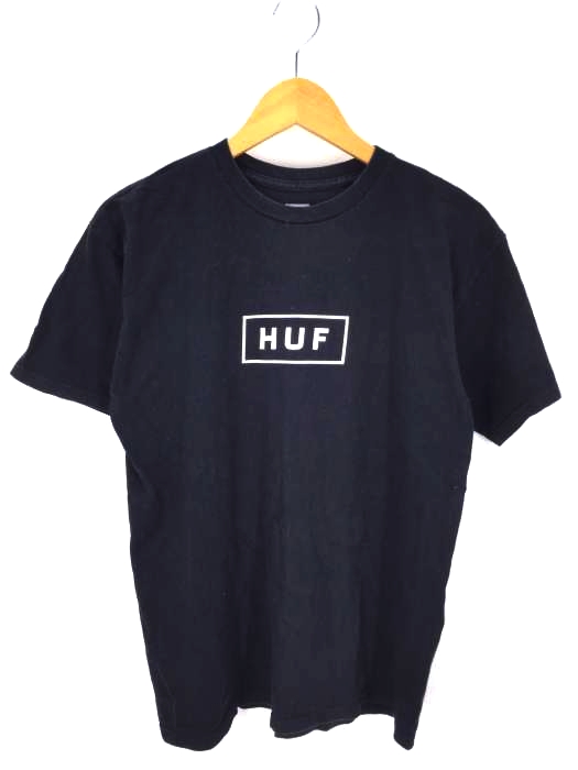 HUF（ハフ） ボックスロゴ バックプリント クルーネック Tシャツ メンズ トップス