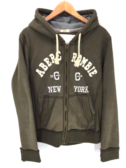 Abercrombie & Fitch（アバクロンビーアンドフィッチ） 裏起毛　サーマル地　パーカー メンズ トップス