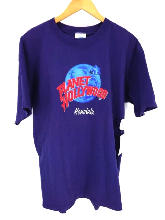 USED古着  （ユーズドフルギ） PLANET HOLLYWOOD HONOLULU USA製 アドバタイジングTシャツ メンズ トップス