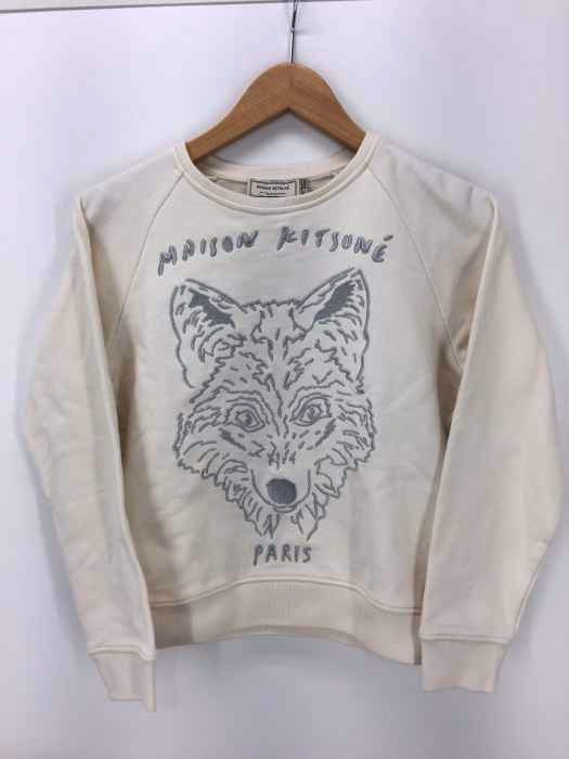 MAISON KITSUNE（メゾンキツネ） キツネ刺しゅう ラグランスウェット レディース トップス