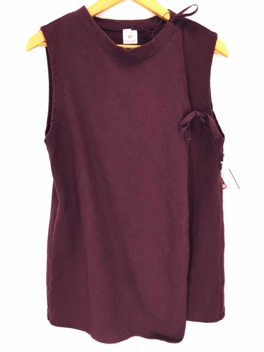 6 BEAUTY & YOUTH UNITED ARROWS(ロクビューティーアンドユースユナイテッドアローズ) COTTON SIDE RIBBON SLEEVE LESS レディース トップス