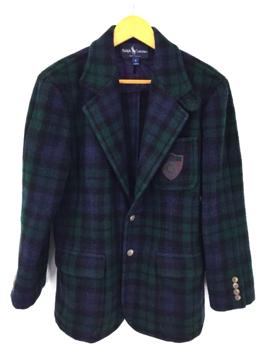 RALPH LAUREN（ラルフローレン） USA製 ウールチェックジャケット メンズ アウター