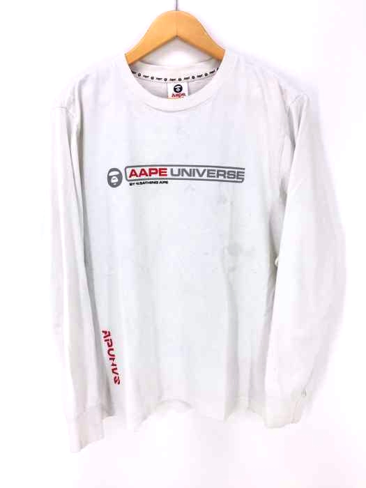 Aape BY BATHING APE(エーエイプバイアベイシングエイプ) A APE UNIVERSE リフレクタープリント L/S Tシャツ メンズ トップス
