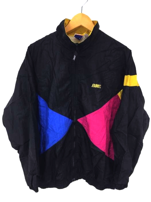 USED古着（ユーズドフルギ） BIKE ロゴナイロンジャケット メンズ アウター