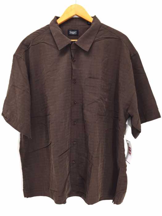 HAGGAR（ハガー） シャドーチェック オープンカラーシャツ メンズ トップス
