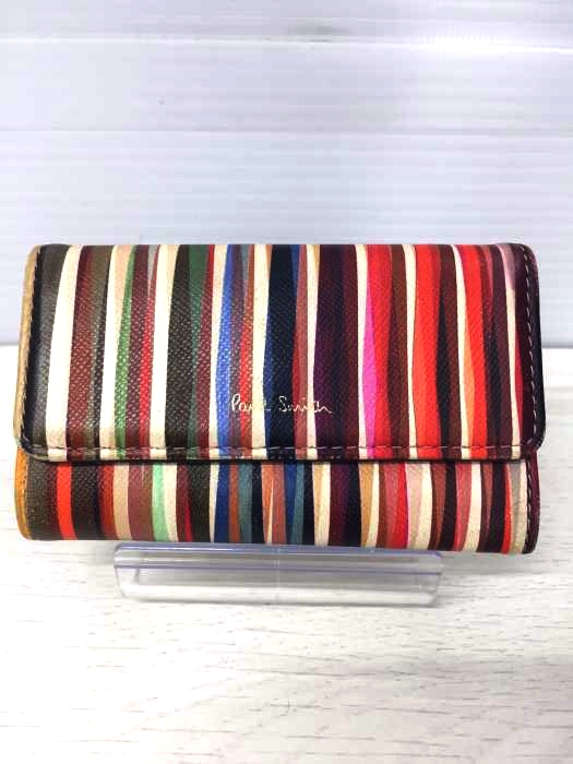 Paul Smith（ポールスミス） 4連 ストライプ 　キーケース レディース 財布・ケース