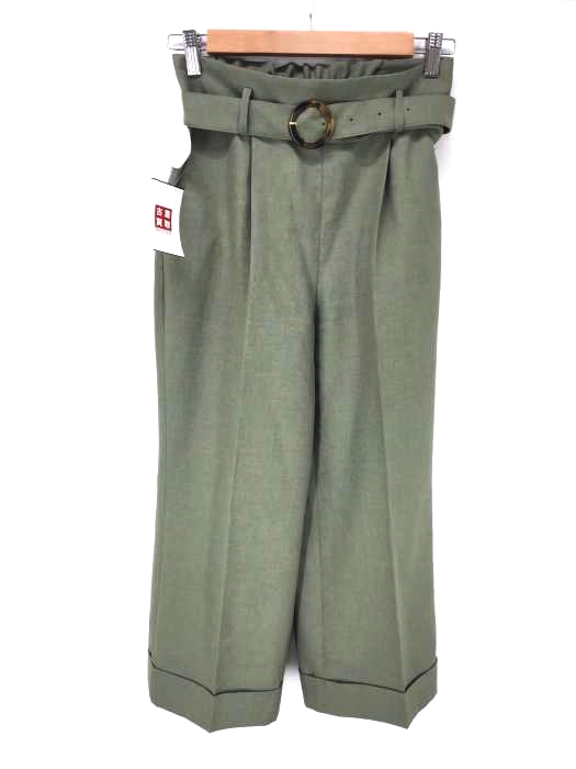UNITED ARROWS green label relaxing(ユナイテッドアローズグリーンレーベルリラクシング) バックゴム ワイド ベルト パンツ レディース パンツ