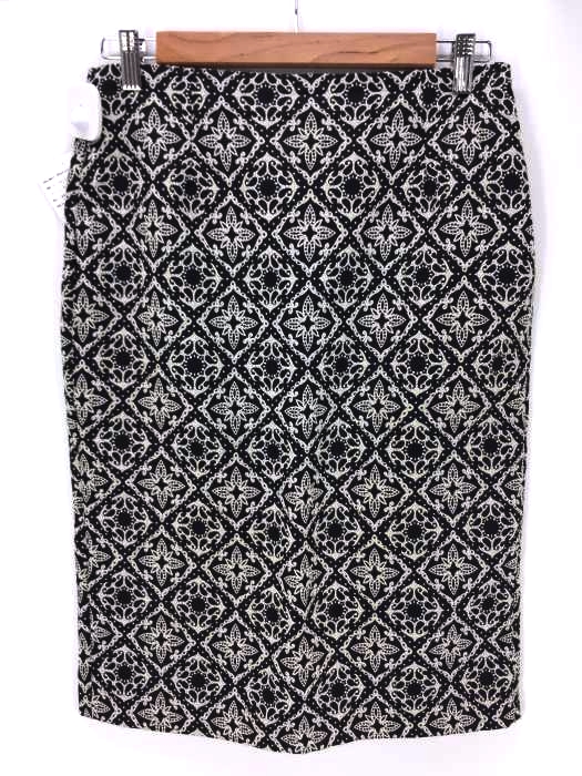 ZARA BASIC(ザラベーシック) 刺繍 タイトスカート レディース スカート