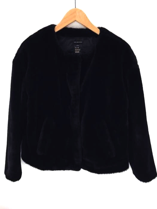 ZARA TRF OUTER WEAR（ザラティーアールエフアウターウェアー） ノーカラーファーブルゾン レディース アウター