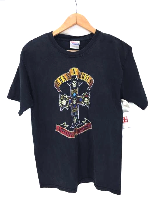 USED古着（ユーズドフルギ） Hanesボディ コピーライト2005 GUNS ROSES APPETITE FOR DESTRUCTION Tシャツ メンズ トップス