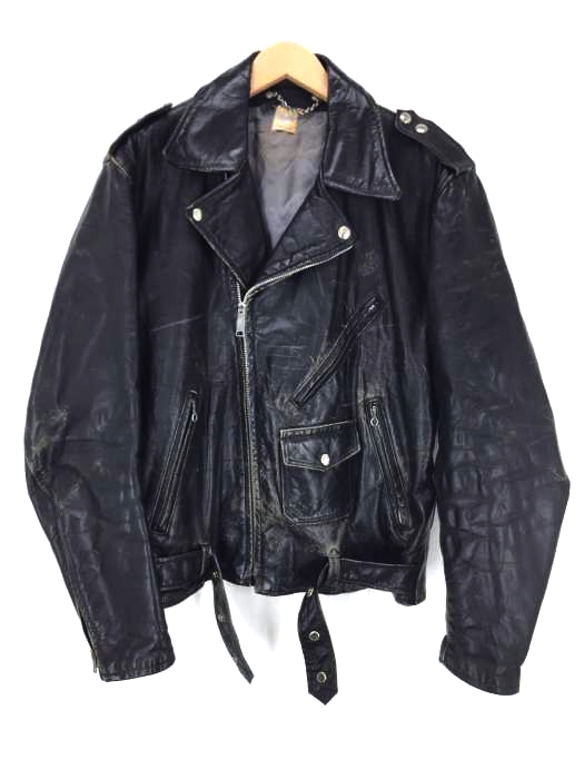 STEERHIDE(ステアハイド) USA製 VINTAGE ダブルライダース メンズ アウター