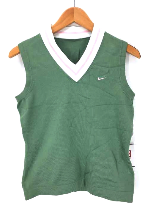 NIKE（ナイキ） Vネック スウッシュ ニット ベスト レディース