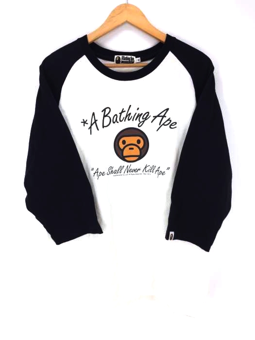 A BATHING APE（アベイシングエイプ） BABY MILO ラグランカットソー メンズ トップス