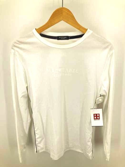 BLACK LABEL(ブラックレーベル) ブランドロゴプリントロングTシャツ メンズ トップス