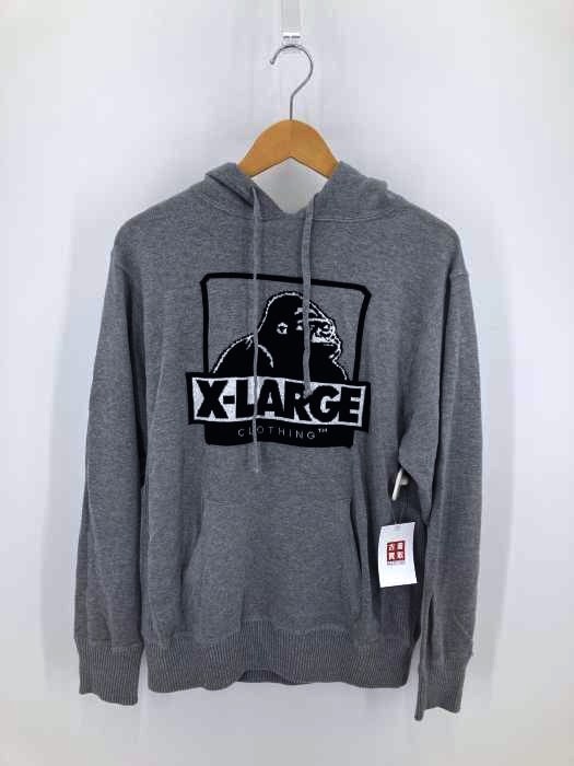 X-LARGE(エクストララージ) ゴリラロゴコットンニットパーカー メンズ トップス